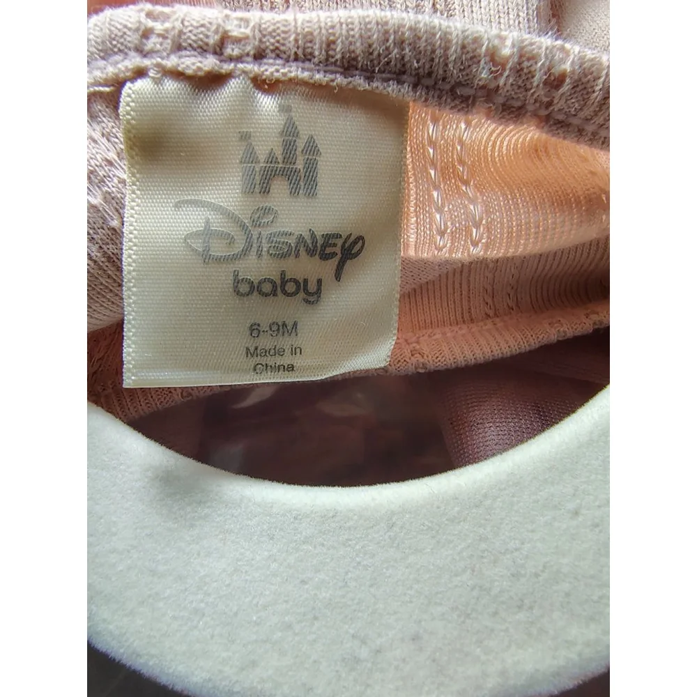 Disney Baby Minnie Mouse Outfit 6-9M NWT Pink Tulle Dress Set Infant Girl Ribbed